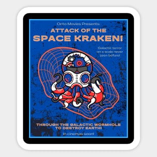 Attack Of The Space Kraken Sticker